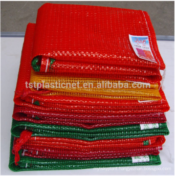 Recycle tubular plastic mesh bag for vegetable packing